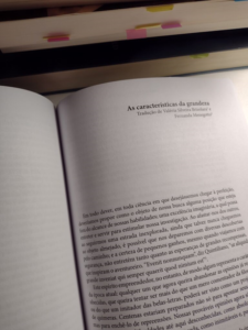 The Characteristics of Greatness, Oliver Goldsmith (translation og essay)